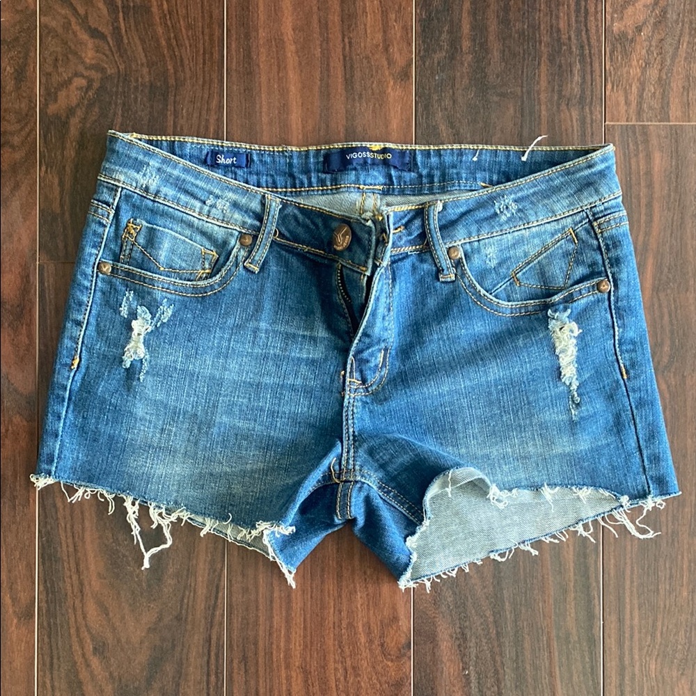 Vigoss Studio Denim Cut Off Shorts